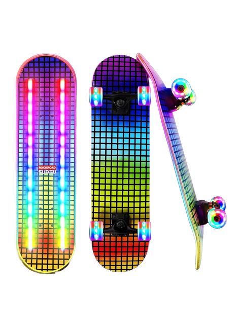 Suotu Skateboard Gekleurd Raster