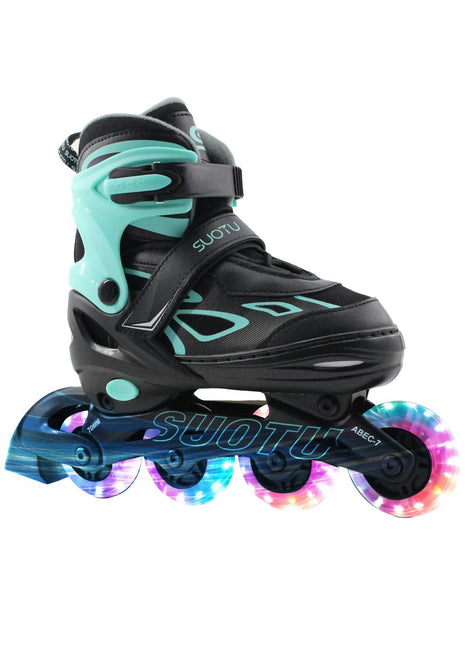 Suotu Kinder Skeelers zwart/groen