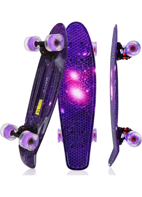 Suotu Short Skateboard Galaxy Paars