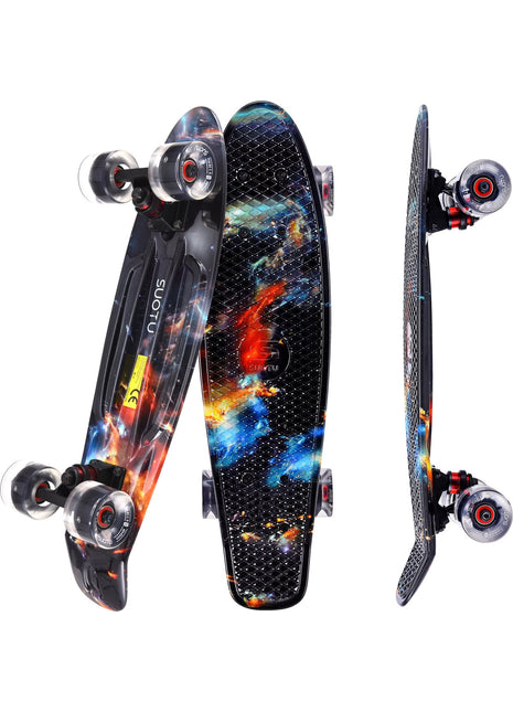 Suotu Short Skateboard Galaxy Zwart