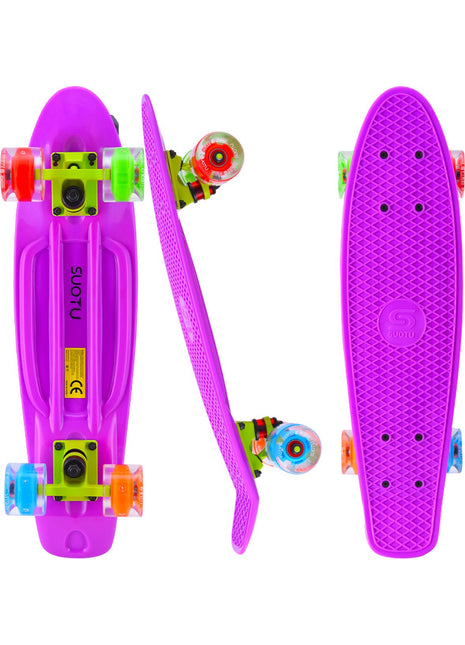 Suotu Short Skateboard Paars