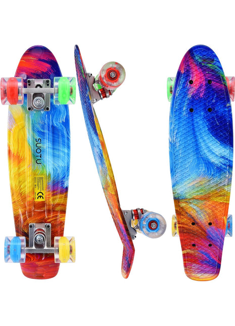Suotu Short Skateboard Rainbow