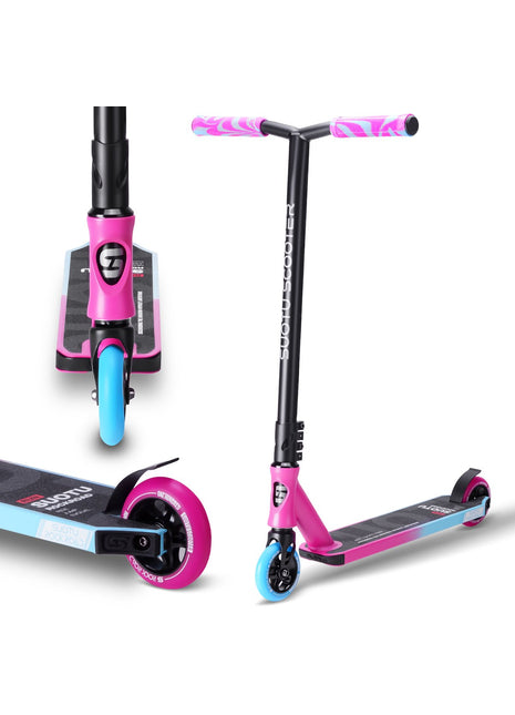 Suotu Stuntstep Roze/blauw