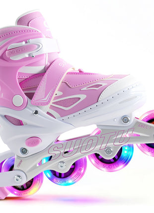 Suotu Kinder Skeelers Roze/Wit