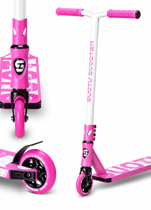 Suotu Stuntstep Wit/Roze