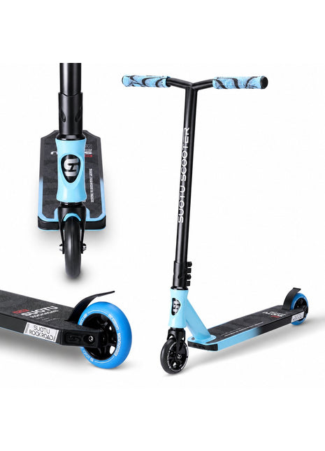 Suotu Stuntstep Zwart/Blauw
