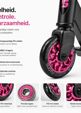 Suotu Stuntstep Zwart/Roze