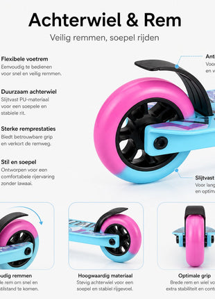 Suotu Stuntstep Blauw/Roze