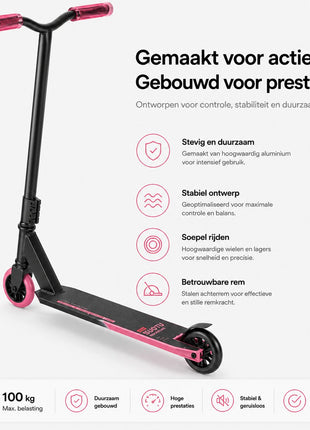 Suotu Stuntstep Zwart/Roze