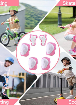 Kinder Beschermingsset Roze wit Maat S