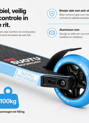 Suotu Stuntstep Blauw/Zwart