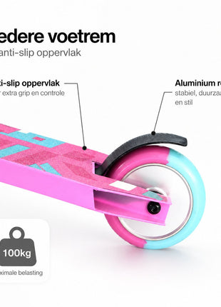 Suotu Stuntstep Pro Blauw/Roze