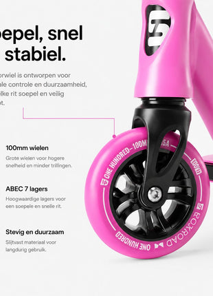 Suotu Stuntstep Wit/Roze