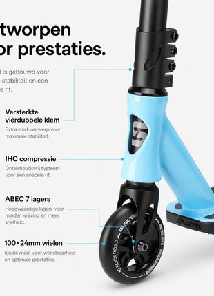 Suotu Stuntstep Blauw/Zwart