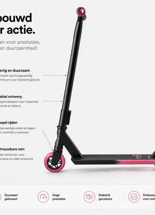 Suotu Stuntstep Zwart/Roze