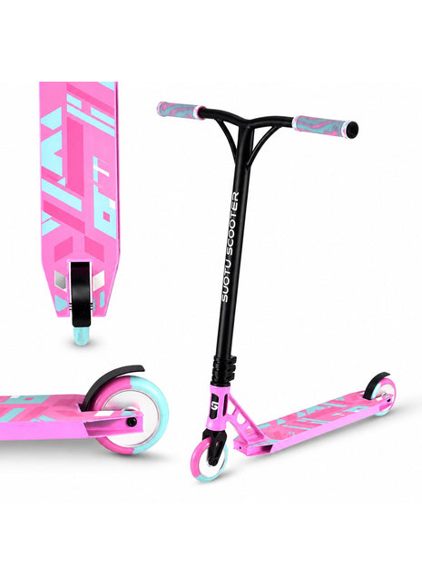 Suotu Stuntstep Pro Blauw/Roze