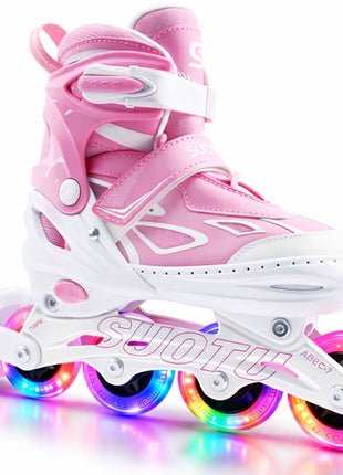 Suotu Kinder Skeelers Roze/Wit