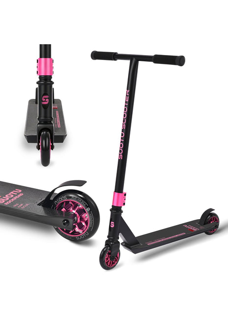 Suotu Stuntstep Zwart/Roze