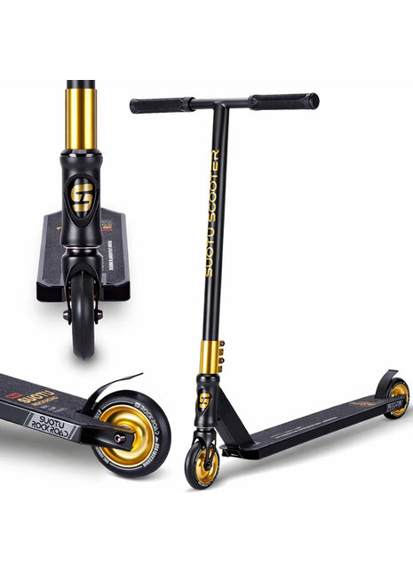 Suotu Stuntstep Zwart/Goud
