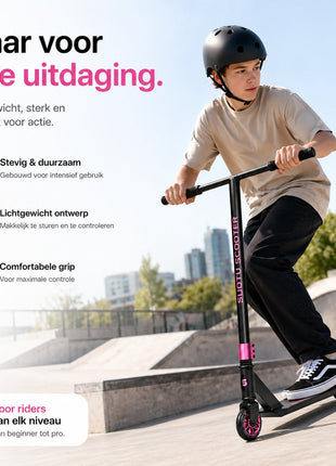 Suotu Stuntstep Zwart/Roze