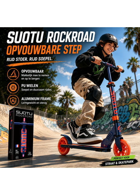Suotu Kinderstep Blauw Oranje