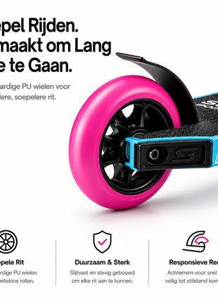 Suotu Stuntstep Roze/blauw