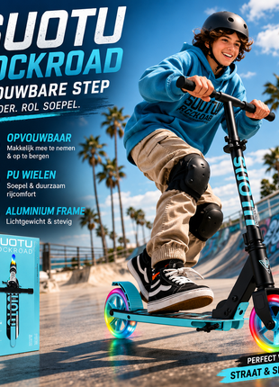 Suotu Kinderstep Zwart/Blauw