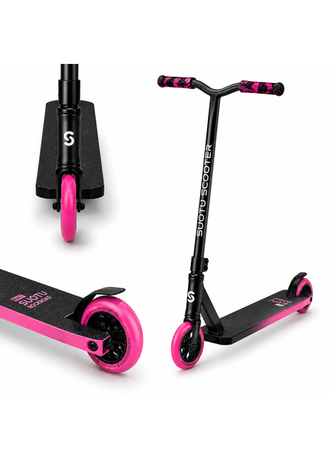 Suotu Stuntstep Zwart/Roze