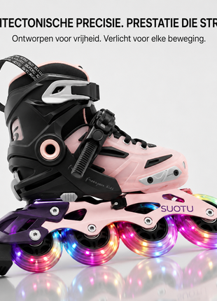 Suotu Skeelers Pro Zwart Roze