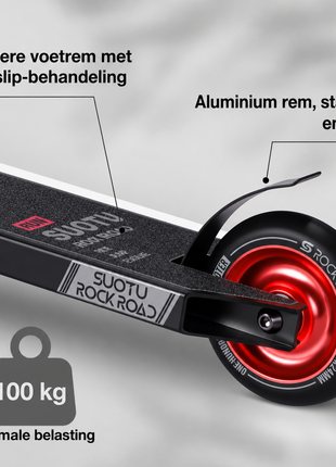 Suotu Stuntstep Zwart/Rood