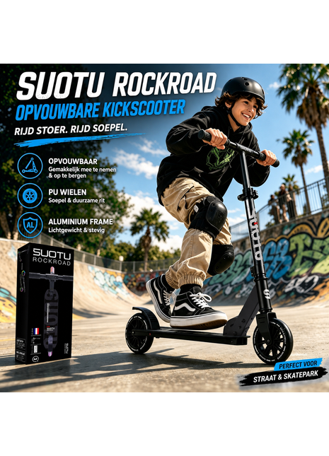 Suotu Kinderstep Zwart