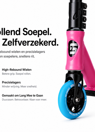 Suotu Stuntstep Roze/blauw