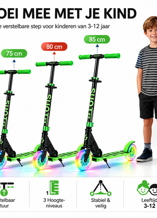 Suotu Kinderstep Zwart/Groen