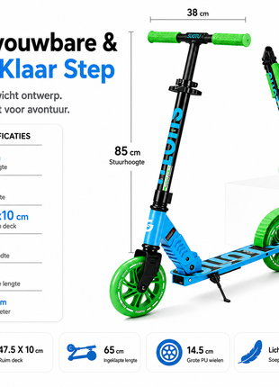 Suotu Kinderstep Blauw/Groen