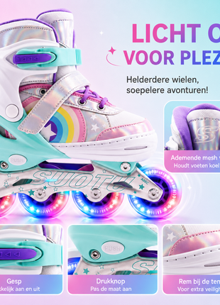 Suotu Kinder Skeelers Regenboog