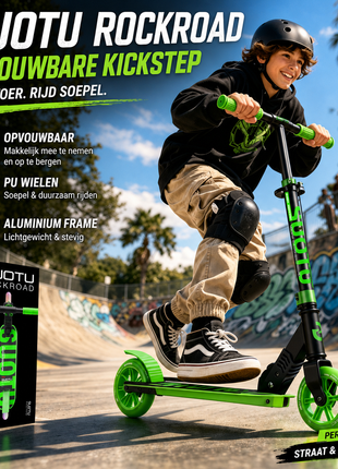 Suotu Kinderstep Zwart/Groen