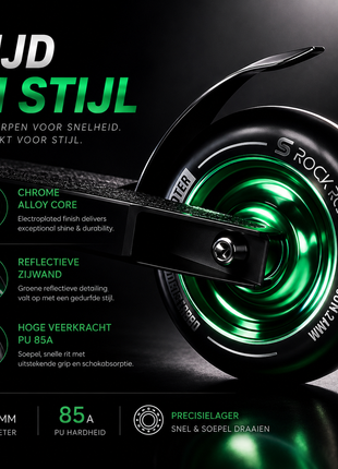Suotu Stuntstep Zwart/Green