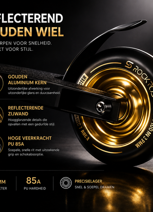 Suotu Stuntstep Zwart/Goud
