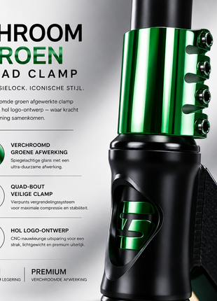 Suotu Stuntstep Zwart/Green