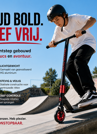Suotu Stuntstep Zwart/Rood