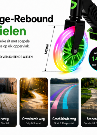 Suotu Kinderstep Zwart/Groen