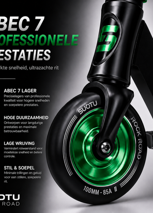 Suotu Stuntstep Zwart/Green