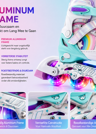 Suotu Kinder Skeelers Regenboog