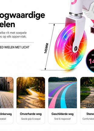 Suotu Kinderstep Roze Wit