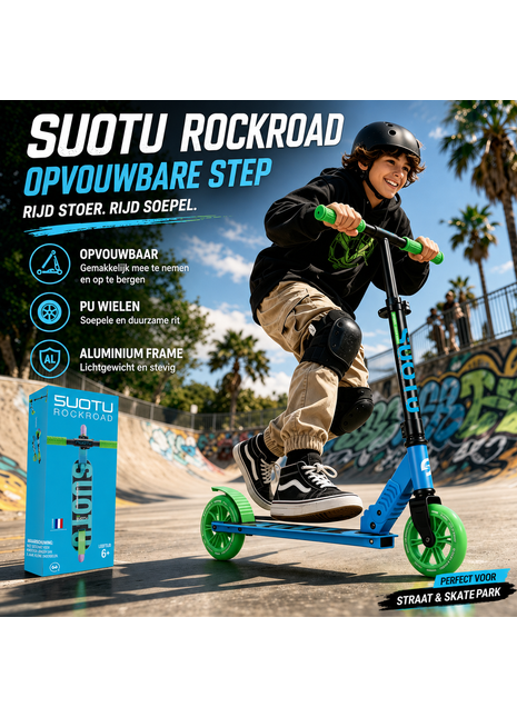 Suotu Kinderstep Blauw/Groen