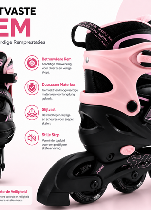 Suotu Kinder Skeelers Roze/Zwart