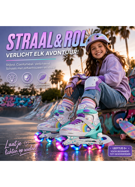 Suotu Kinder Skeelers Regenboog