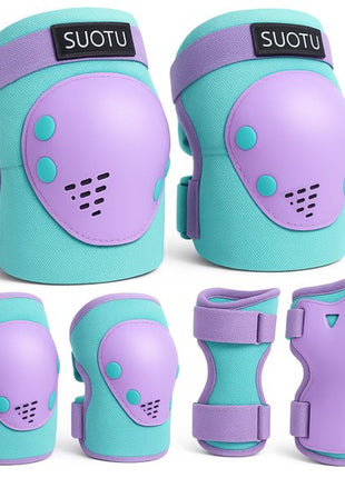 Kinder Val Bescherming set Paars Maat S