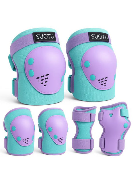 Kinder Val Bescherming set Paars Maat S