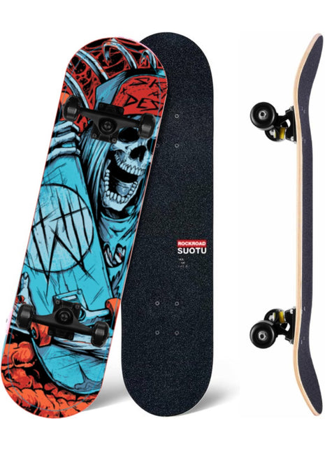 Suotu Skateboard Donkerzwart